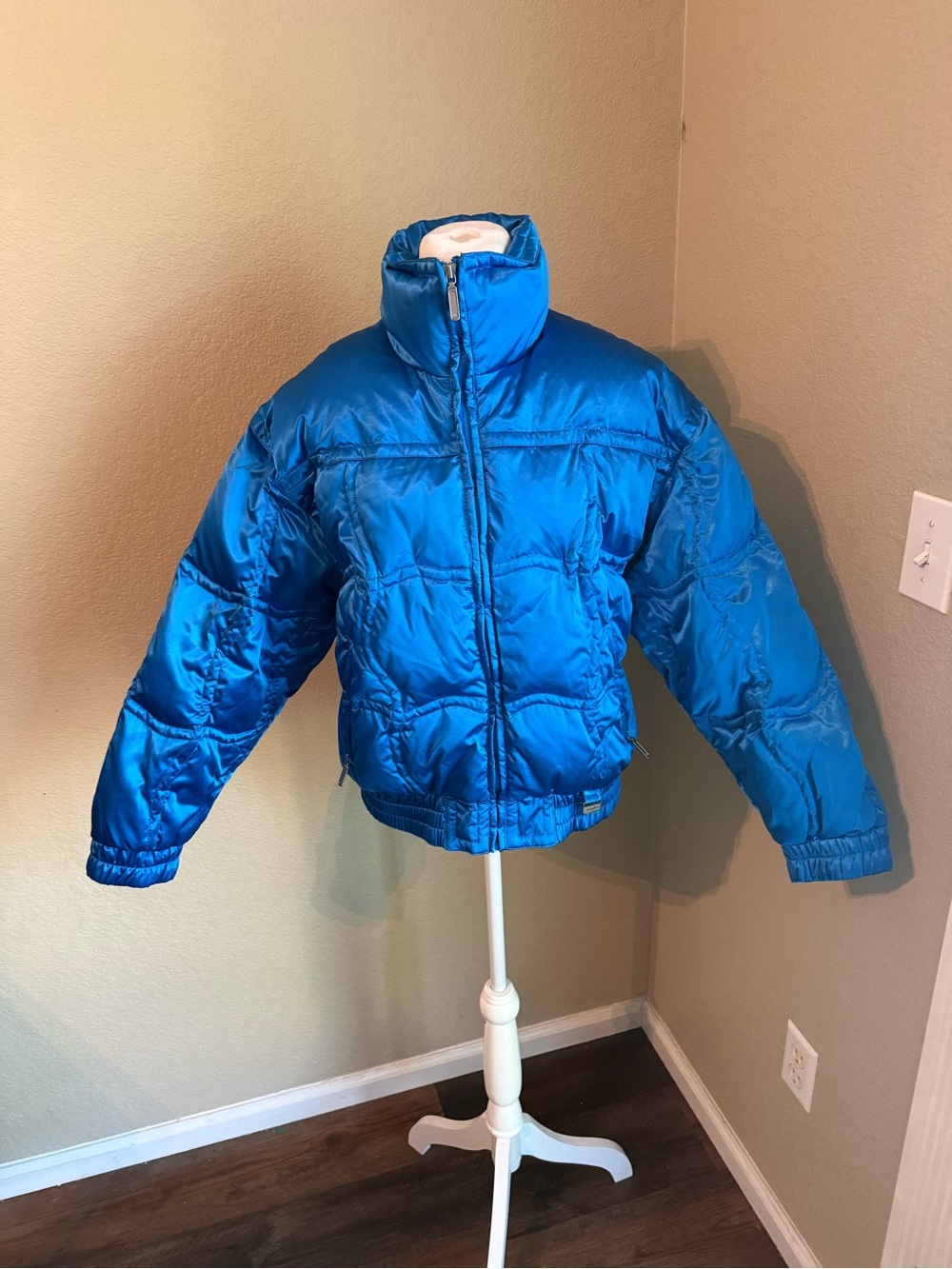 Snuggler vintage Blue Puffer Jacket - Lightweight Warmth